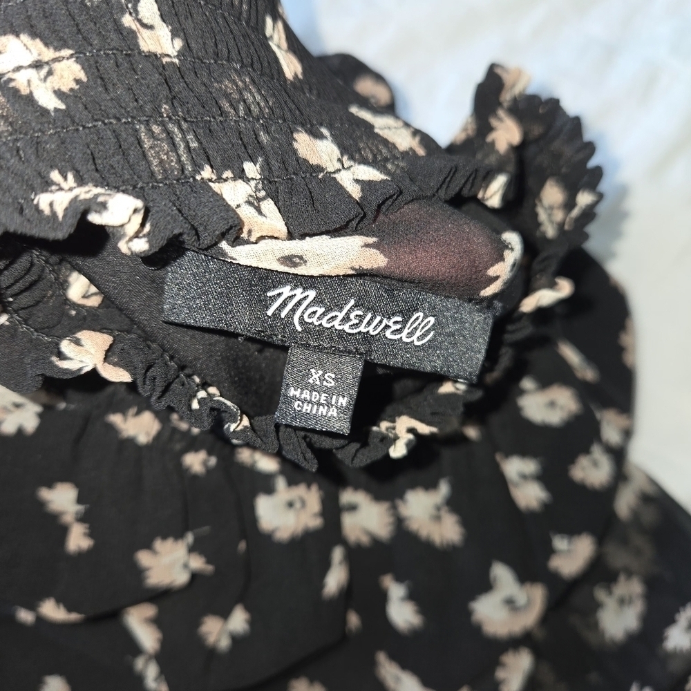 Madewell Mistlight Mockneck Dress in Seattle Floral Size XS - Picture 11 of 15